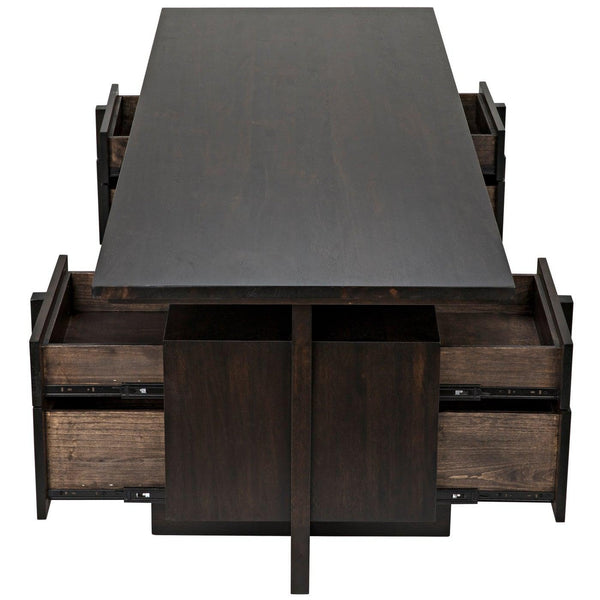 Noir Bridge Desk, Ebony Walnut-Noir Furniture-Blue Hand Home