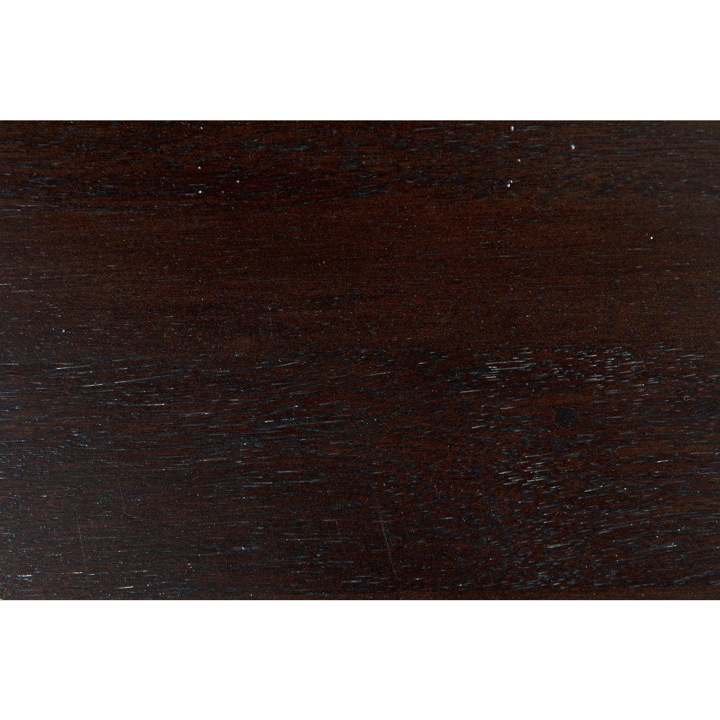 Noir Voltes Desk, Ebony Walnut with Black Steel-Noir Furniture-Blue Hand Home