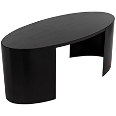 Noir Marigold Desk, Ebony Walnut with Black Steel-Noir Furniture-Blue Hand Home