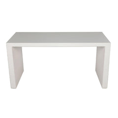 Noir Manhattan Desk, Solid White-Noir Furniture-Blue Hand Home