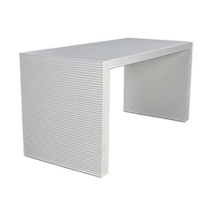 Noir Manhattan Desk, Solid White-Noir Furniture-Blue Hand Home