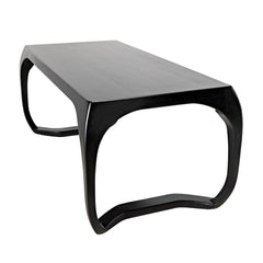 Noir Lola Desk, Hand Rubbed Black-Noir Furniture-Blue Hand Home
