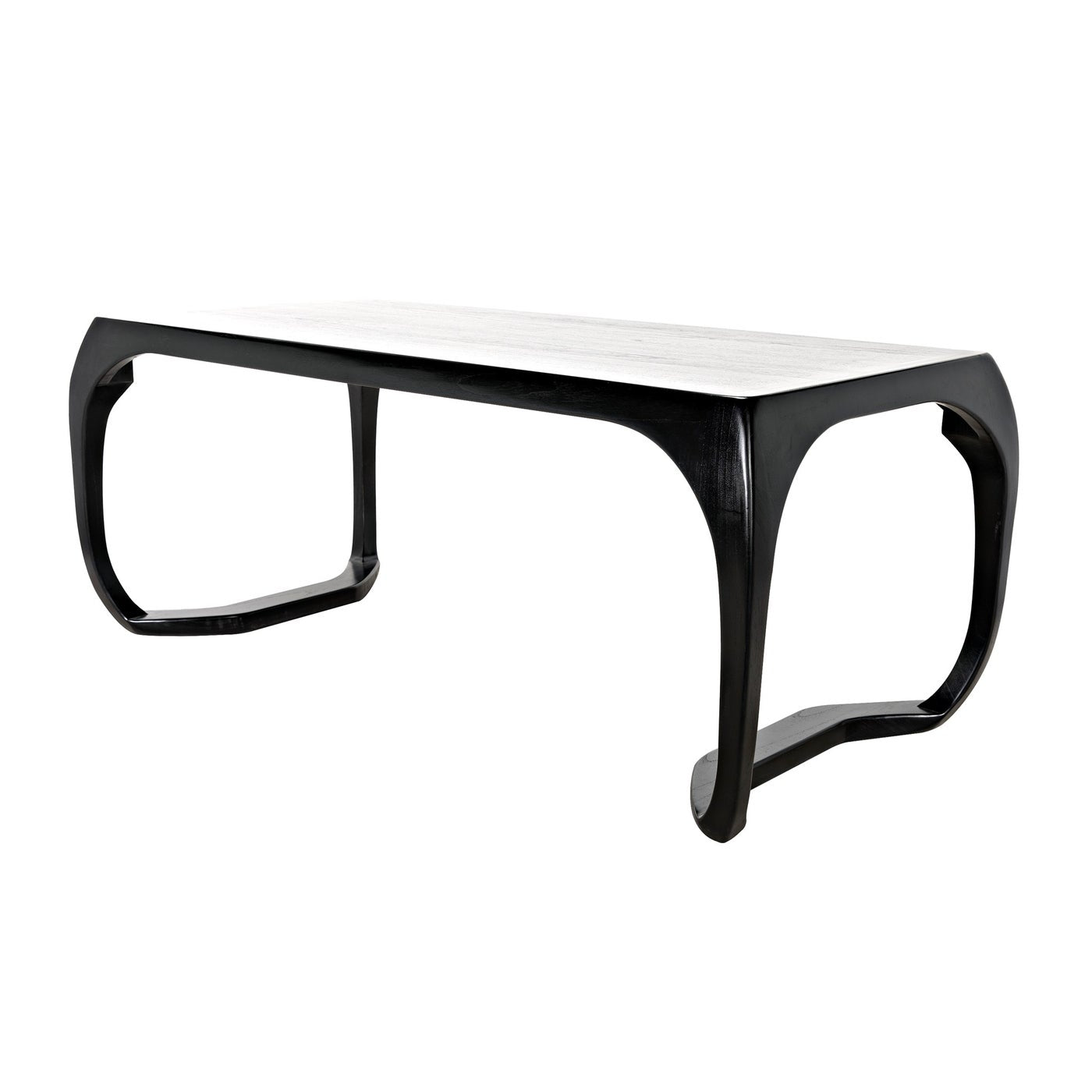 Noir Lola Desk, Hand Rubbed Black-Noir Furniture-Blue Hand Home