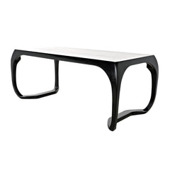 Noir Lola Desk, Hand Rubbed Black-Noir Furniture-Blue Hand Home