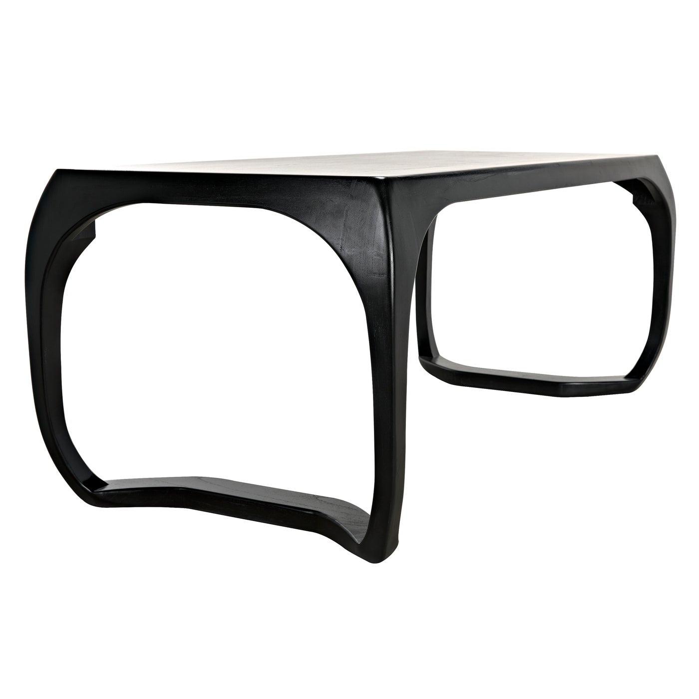 Noir Lola Desk, Hand Rubbed Black-Noir Furniture-Blue Hand Home