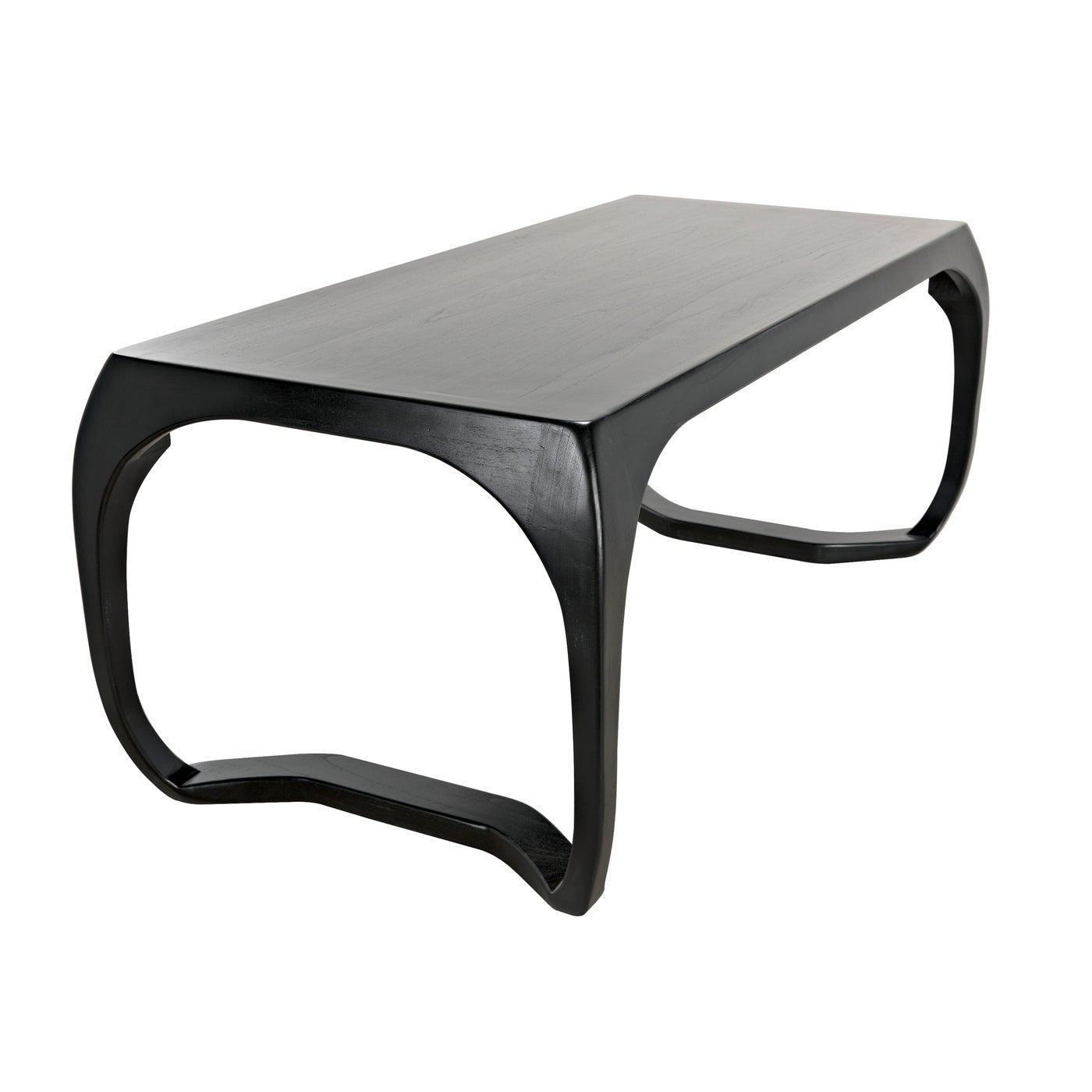 Noir Lola Desk, Hand Rubbed Black-Noir Furniture-Blue Hand Home
