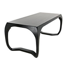 Noir Lola Desk, Hand Rubbed Black-Noir Furniture-Blue Hand Home