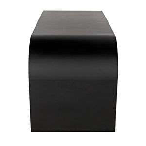 Noir Maximus Desk, Black Metal-Noir Furniture-Blue Hand Home