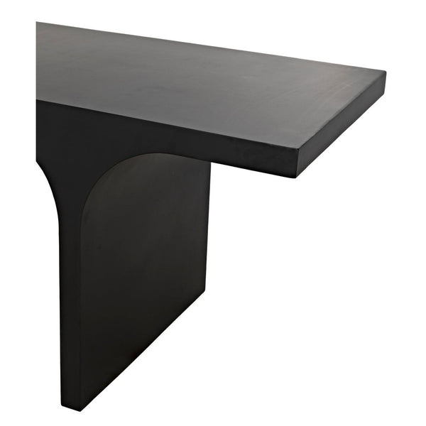 Noir Maximus Desk, Black Metal-Noir Furniture-Blue Hand Home