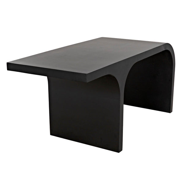 Noir Maximus Desk, Black Metal-Noir Furniture-Blue Hand Home