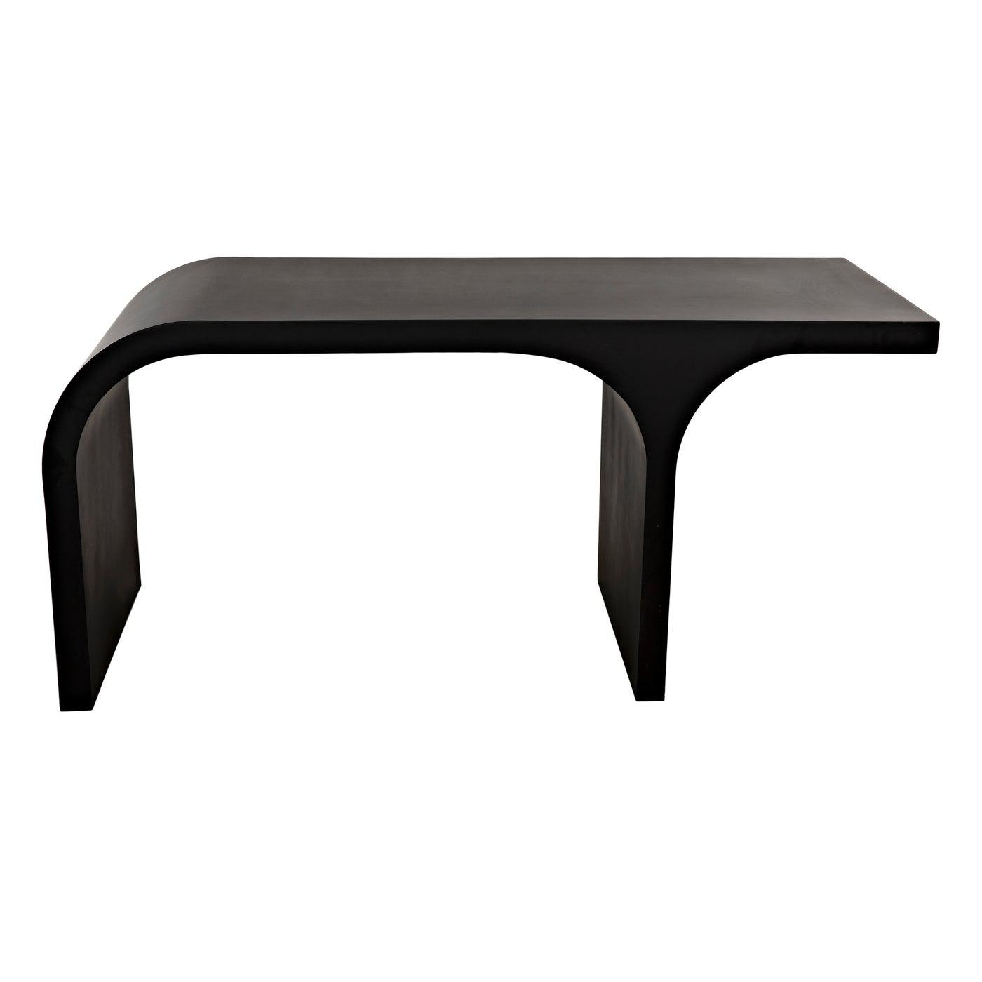 Noir Maximus Desk, Black Metal-Noir Furniture-Blue Hand Home