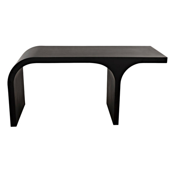 Noir Maximus Desk, Black Metal-Noir Furniture-Blue Hand Home
