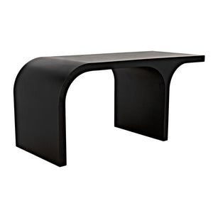Noir Maximus Desk, Black Metal-Noir Furniture-Blue Hand Home