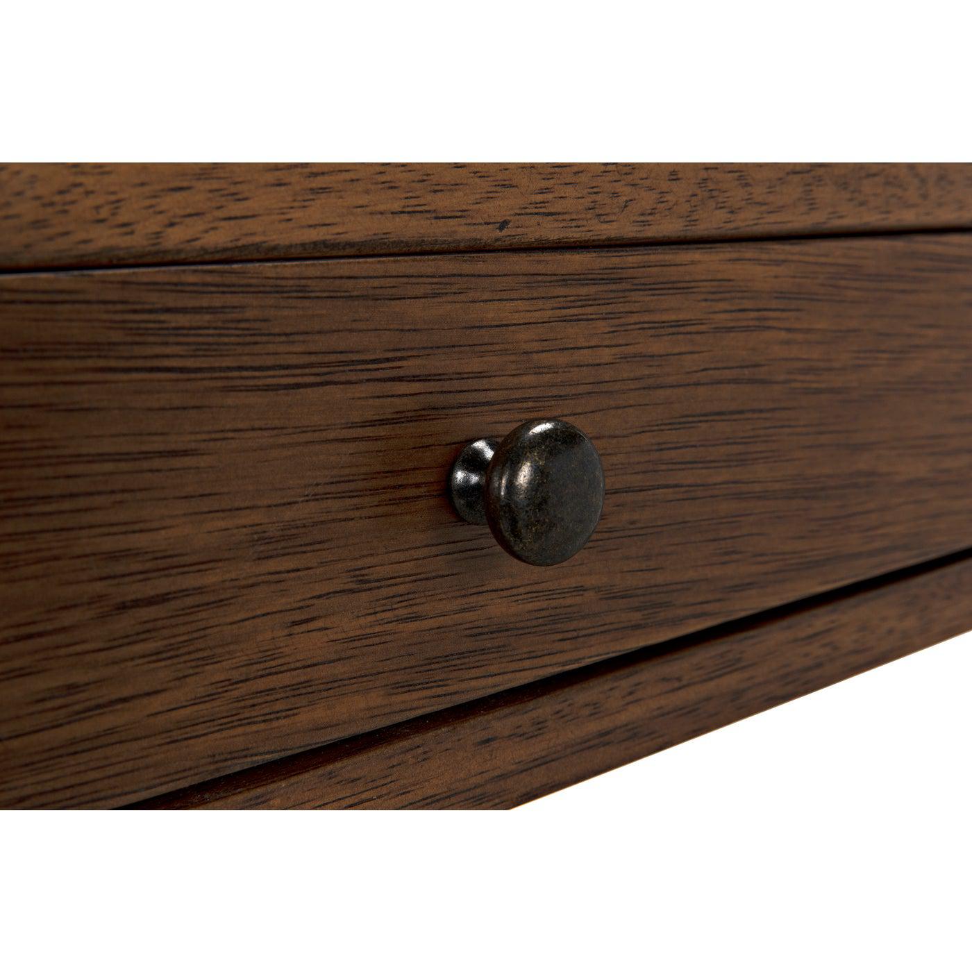 Z Desk, Metal with Dark Walnut