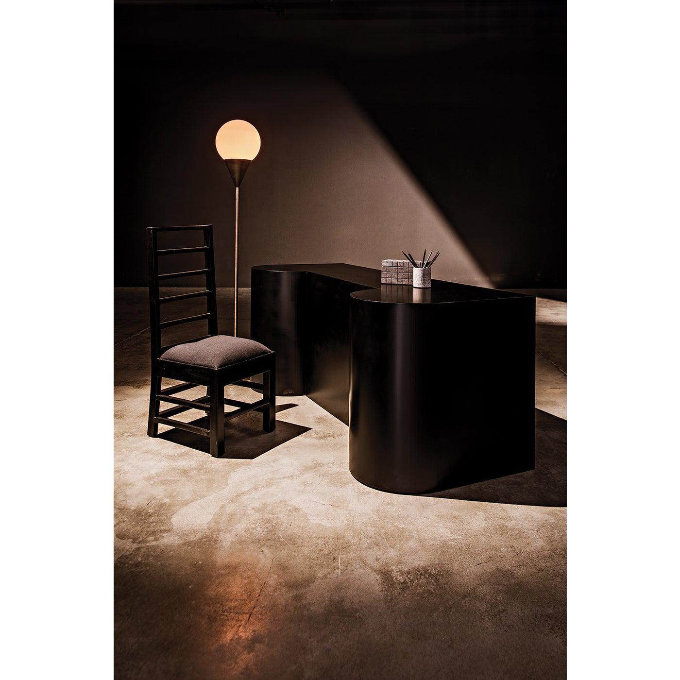 Concierge Desk, Black Steel-Noir Furniture-Blue Hand Home