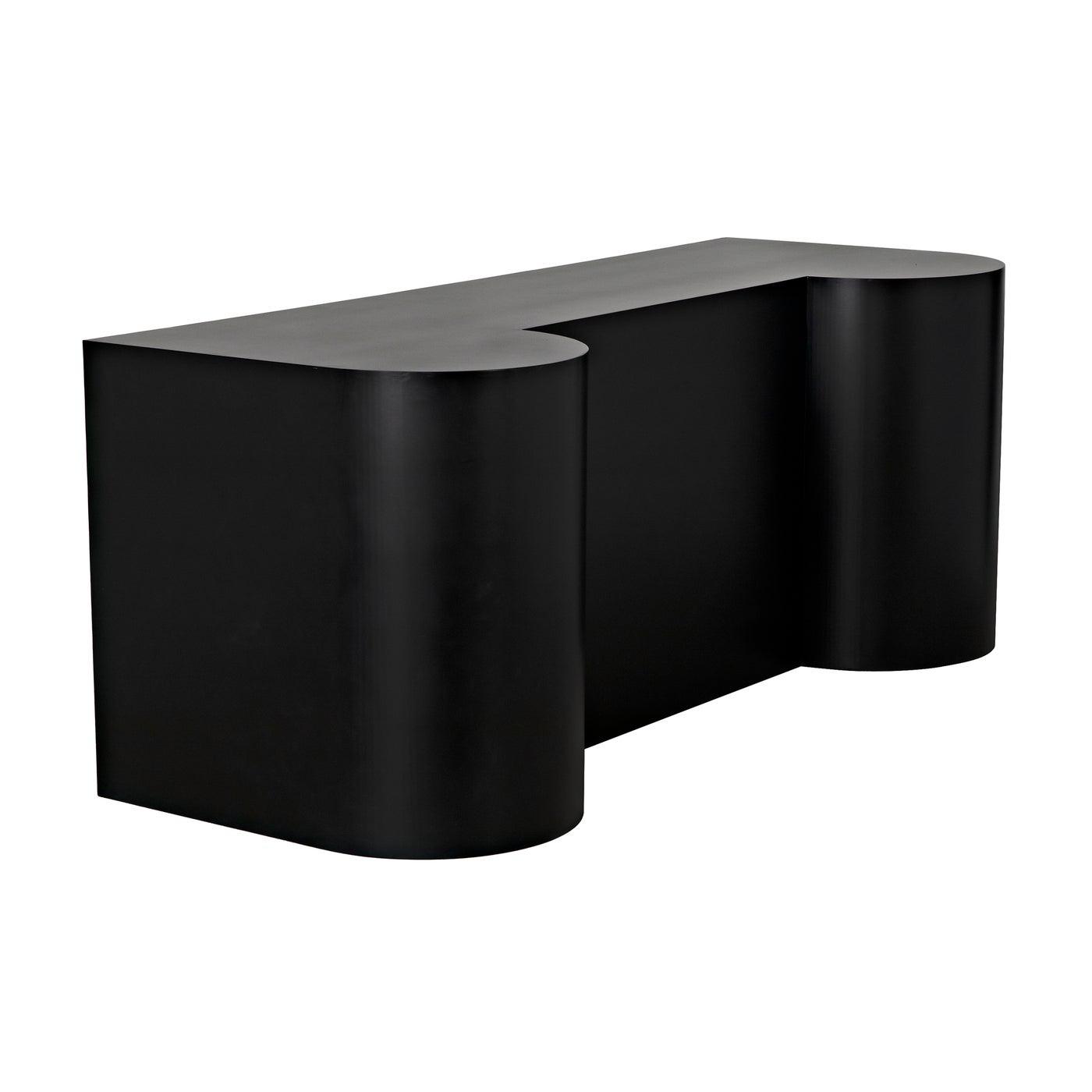 Concierge Desk, Black Steel