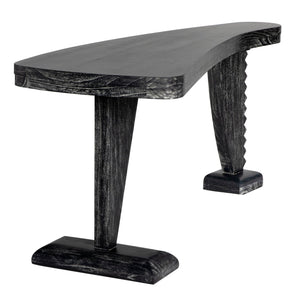 Zigmund Desk, Cinder Black-Noir Furniture-Blue Hand Home