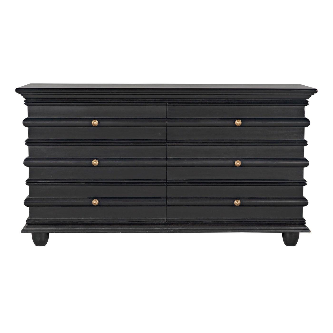 Ascona Chest, Hand Rubbed Black
