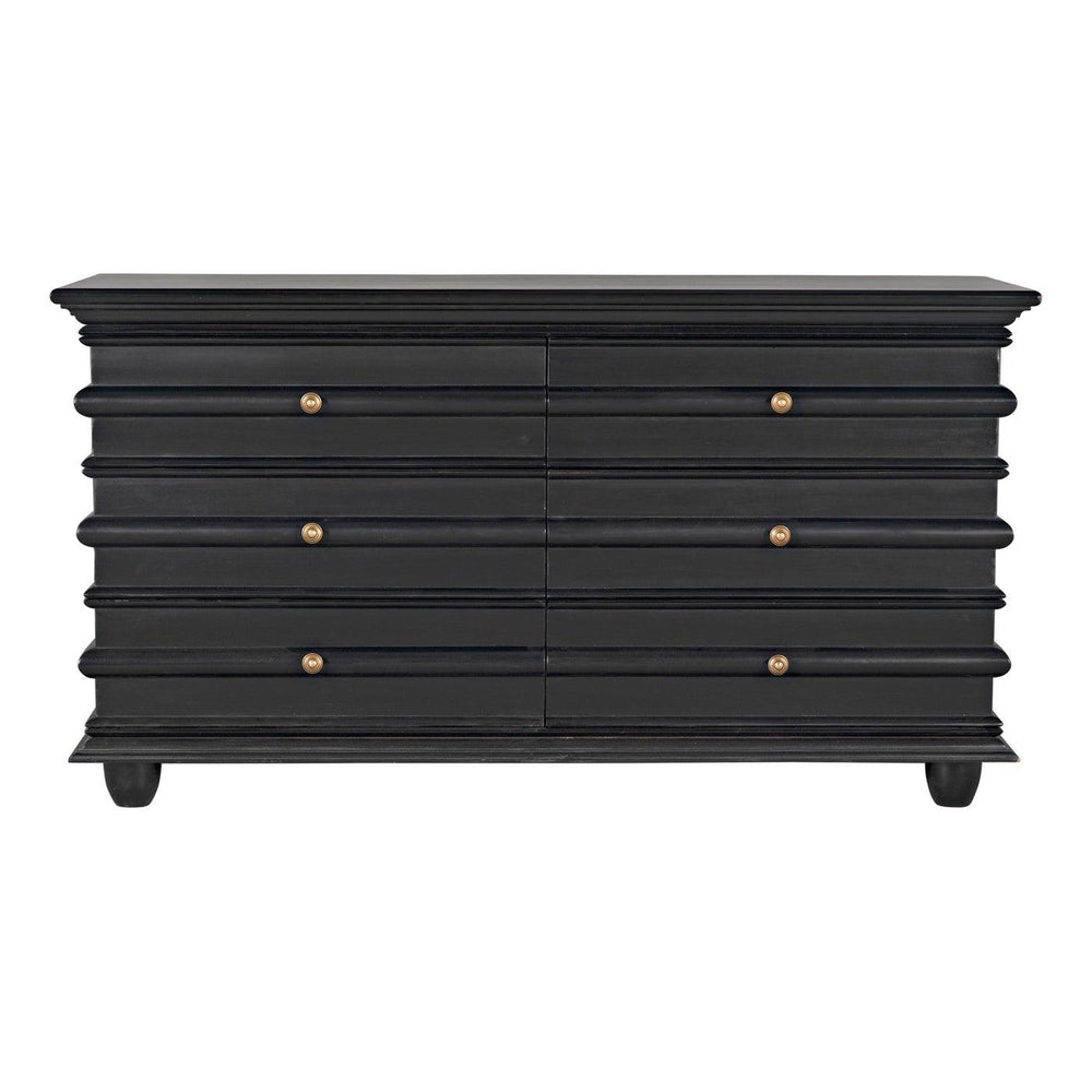 Ascona Chest, Hand Rubbed Black-Noir Furniture-Blue Hand Home