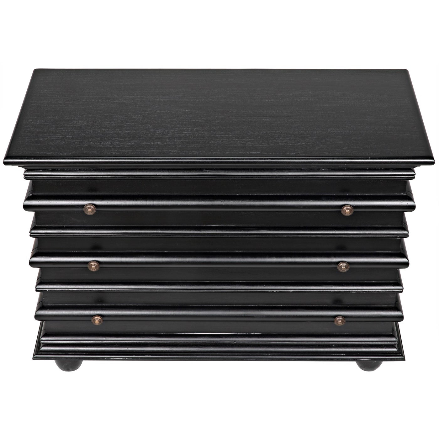 Ascona Small Chest, Hand Rubbed Black
