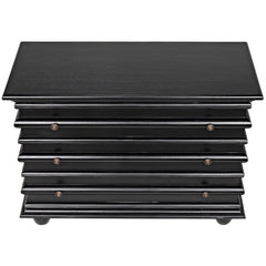 Ascona Small Chest, Hand Rubbed Black