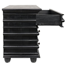 Ascona Small Chest, Hand Rubbed Black