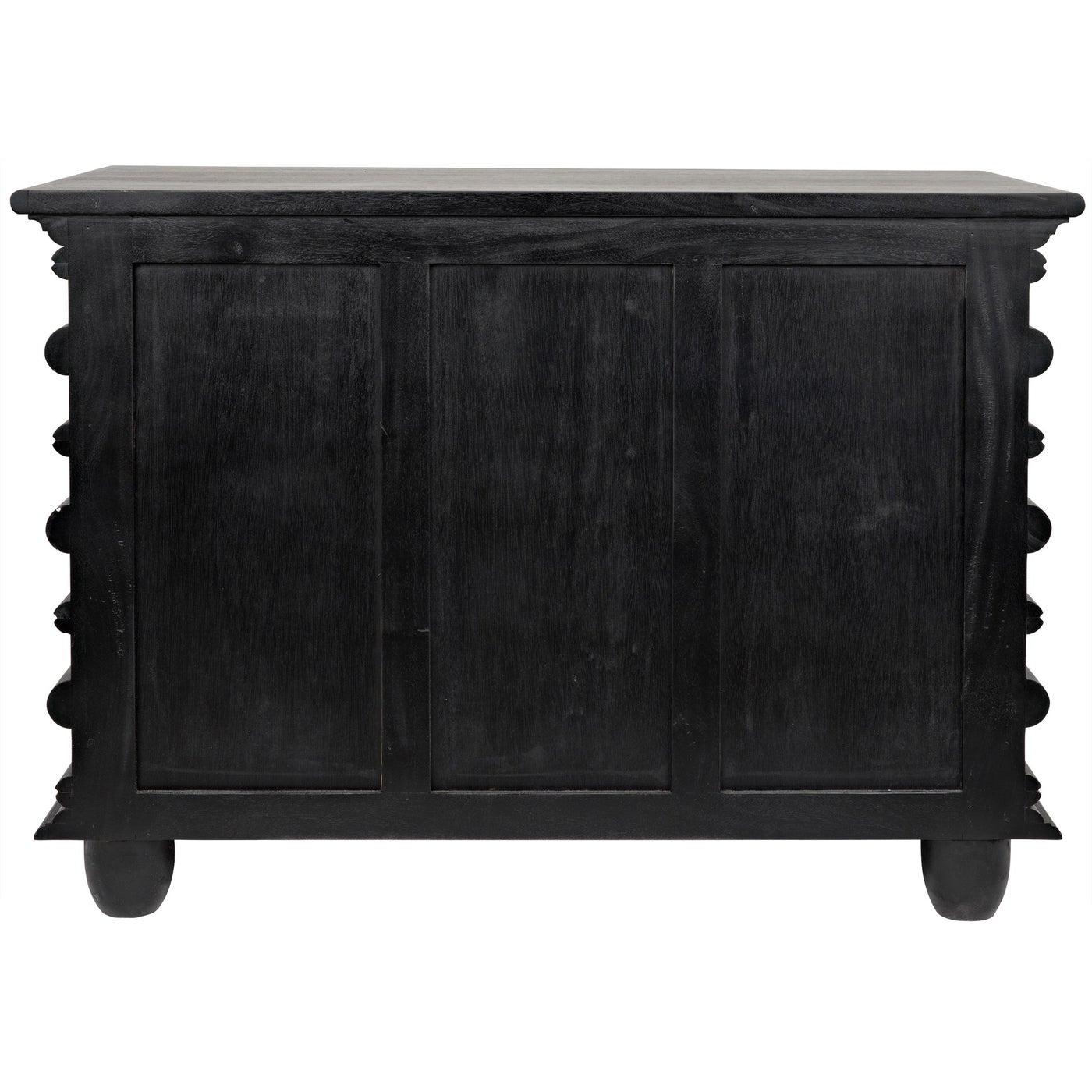 Ascona Small Chest, Hand Rubbed Black