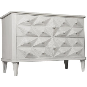 Noir Giza Dresser, White Weathered-Noir Furniture-Blue Hand Home