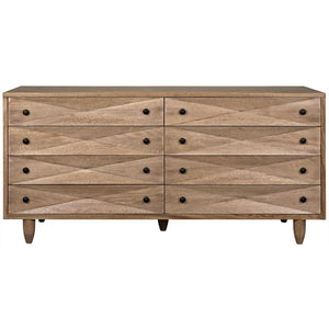 Noir Furniture Diamond Double Chest, Washed Walnut-Noir Furniture-Blue Hand Home