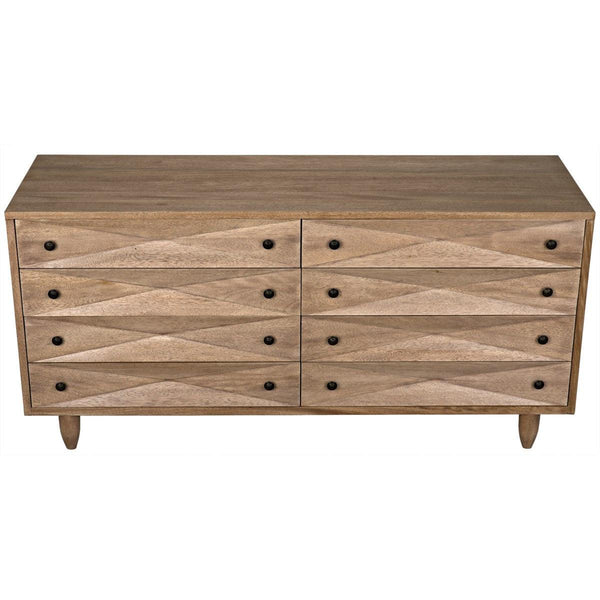 Noir Furniture Diamond Double Chest, Washed Walnut-Noir Furniture-Blue Hand Home