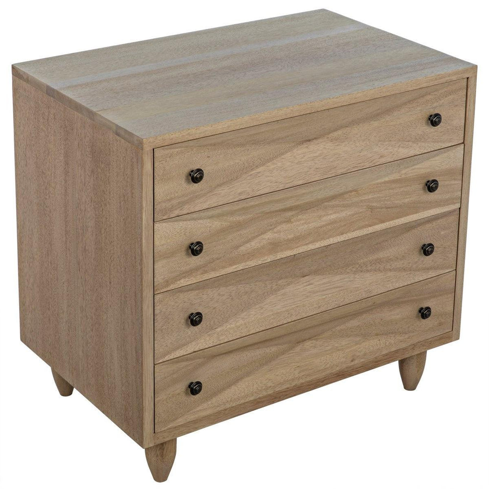 Noir Furniture Diamond Chest, Washed Walnut-Noir Furniture-Blue Hand Home