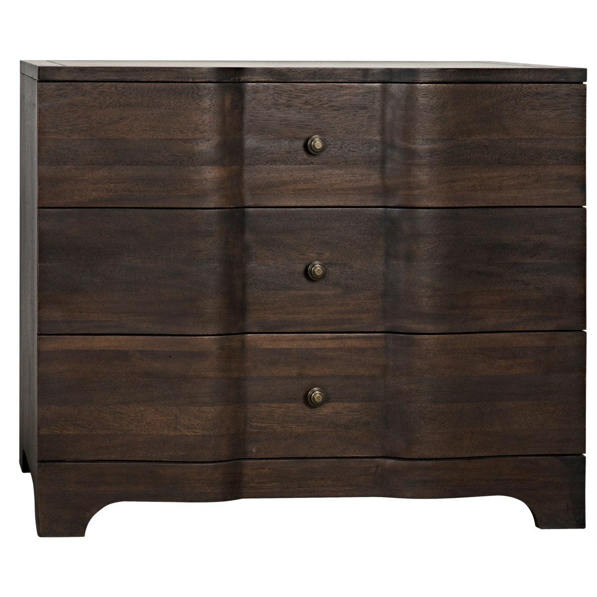 Noir Claudie Chest, Ebony Walnut-Noir Furniture-Blue Hand Home