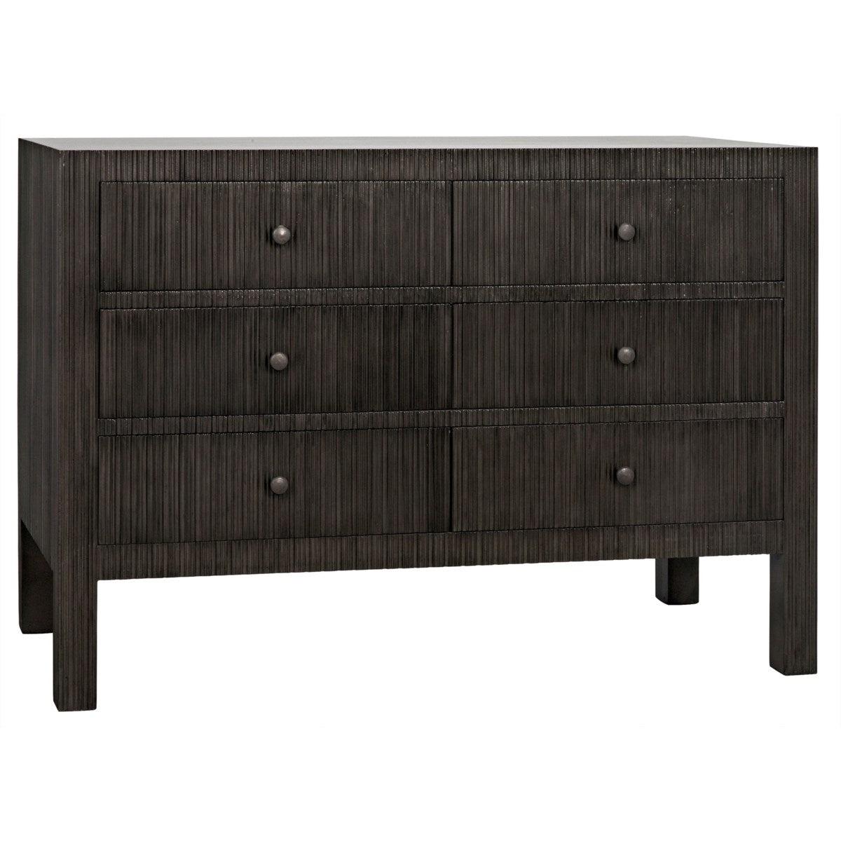 Noir Furniture Conrad 6 Drawer Dresser, Pale-Noir Furniture-Blue Hand Home