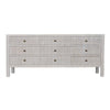 Conrad 9 Drawer Dresser, White Wash-Noir Furniture-Blue Hand Home