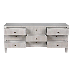 Conrad 9 Drawer Dresser, White Wash
