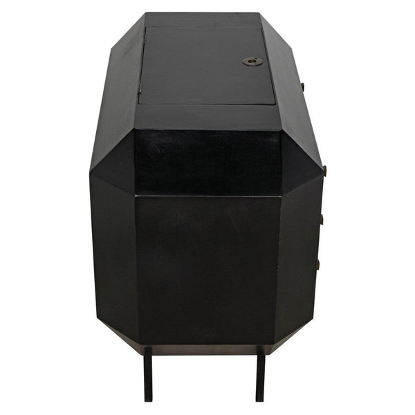 Noir Furniture Rhiana Dresser, Hand Rubbed Black-Noir Furniture-Blue Hand Home