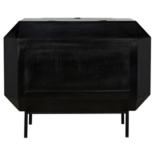 Noir Furniture Rhiana Dresser, Hand Rubbed Black-Noir Furniture-Blue Hand Home