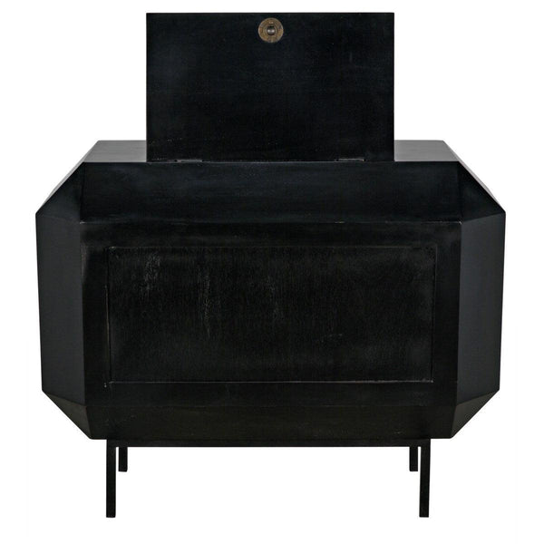 Noir Furniture Rhiana Dresser, Hand Rubbed Black-Noir Furniture-Blue Hand Home