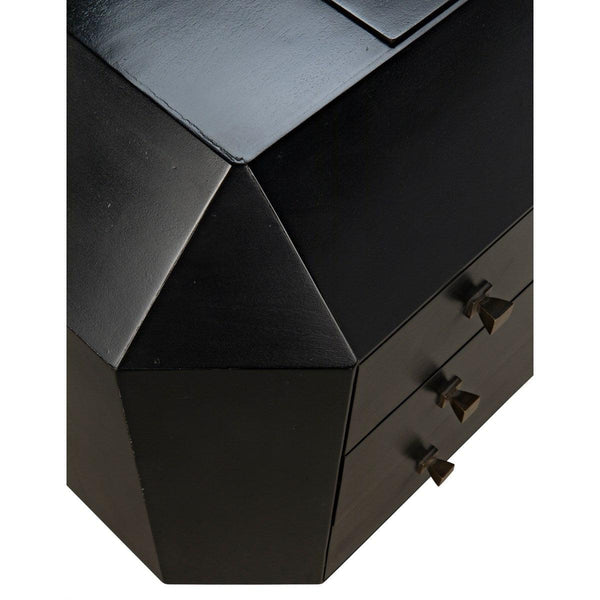 Noir Furniture Rhiana Dresser, Hand Rubbed Black-Noir Furniture-Blue Hand Home