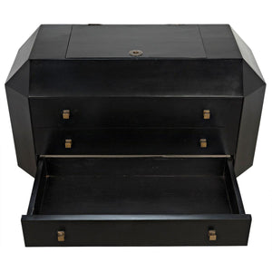 Noir Furniture Rhiana Dresser, Hand Rubbed Black-Noir Furniture-Blue Hand Home