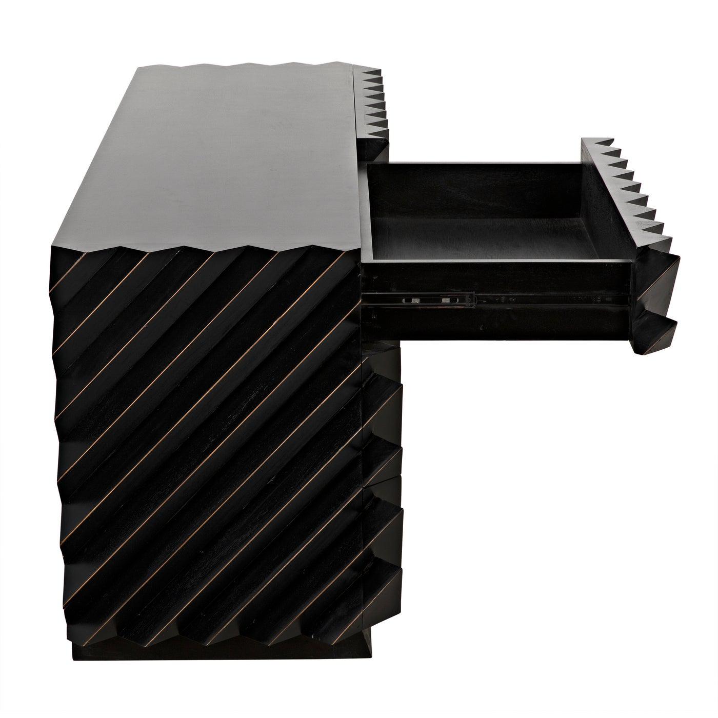 Noir Hikaru Dresser, Hand Rubbed Black-Noir Furniture-Blue Hand Home