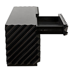 Noir Hikaru Dresser, Hand Rubbed Black-Noir Furniture-Blue Hand Home