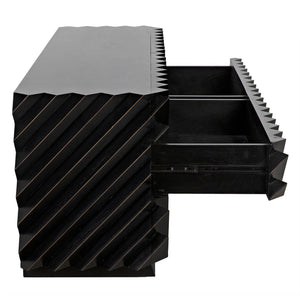 Noir Hikaru Dresser, Hand Rubbed Black-Noir Furniture-Blue Hand Home