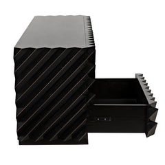 Noir Hikaru Dresser, Hand Rubbed Black-Noir Furniture-Blue Hand Home