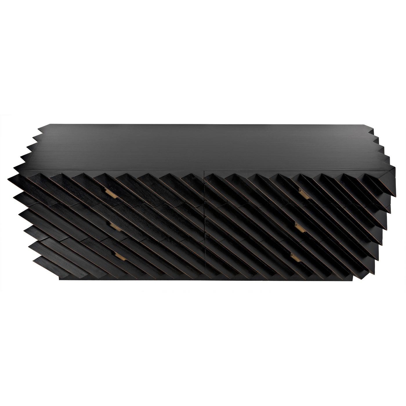 Noir Hikaru Dresser, Hand Rubbed Black-Noir Furniture-Blue Hand Home