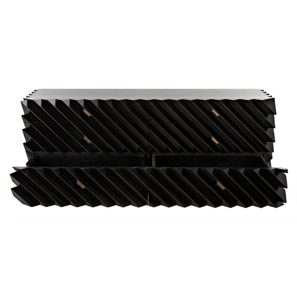Noir Hikaru Dresser, Hand Rubbed Black-Noir Furniture-Blue Hand Home