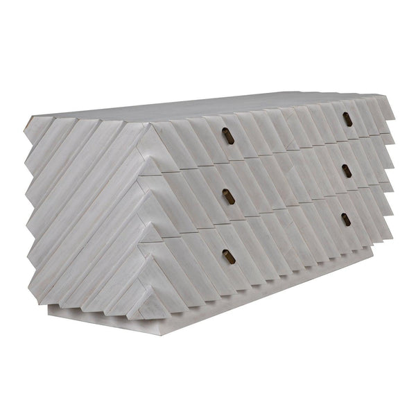 Hikaru Dresser, White Wash-Noir Furniture-Blue Hand Home