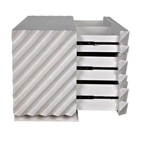 Hikaru Dresser, White Wash-Noir Furniture-Blue Hand Home