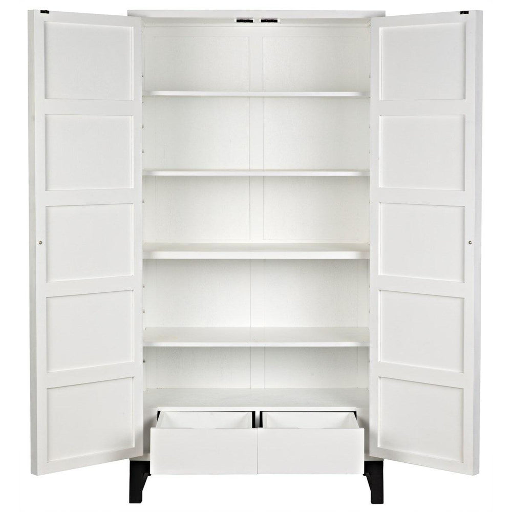 Noir Furniture Small Maharadscha Hutch, Solid White-Noir Furniture-Blue Hand Home