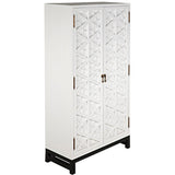 Noir Furniture Small Maharadscha Hutch, Solid White-Noir Furniture-Blue Hand Home